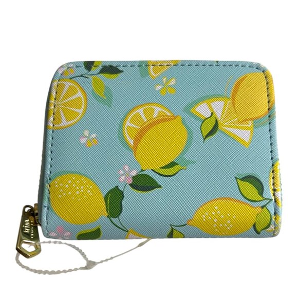 Trina Turk‎ Lemon Print Zipper Credit Card Cash Wallet - Picture 5 of 6
